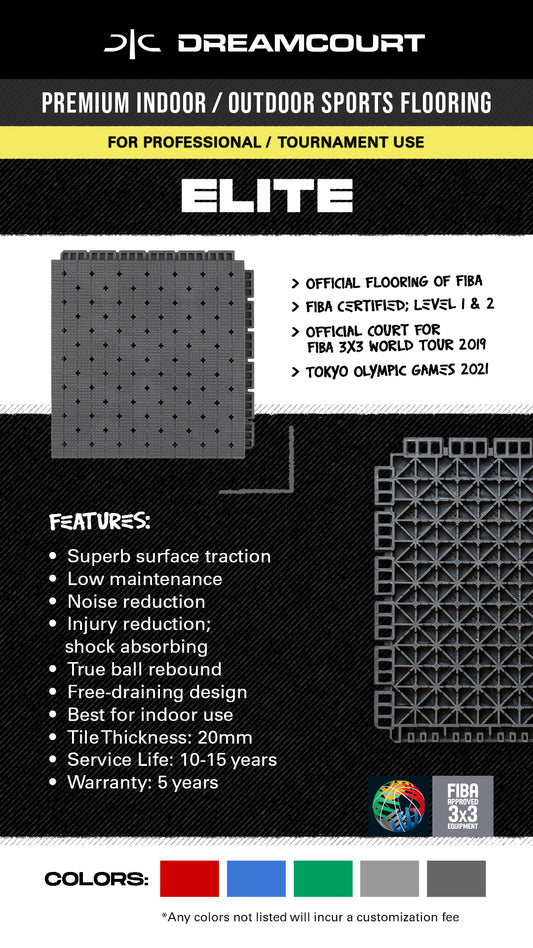 Dreamcourt Elite Flooring (Professional, FIBA Certified Level 1 & 2)